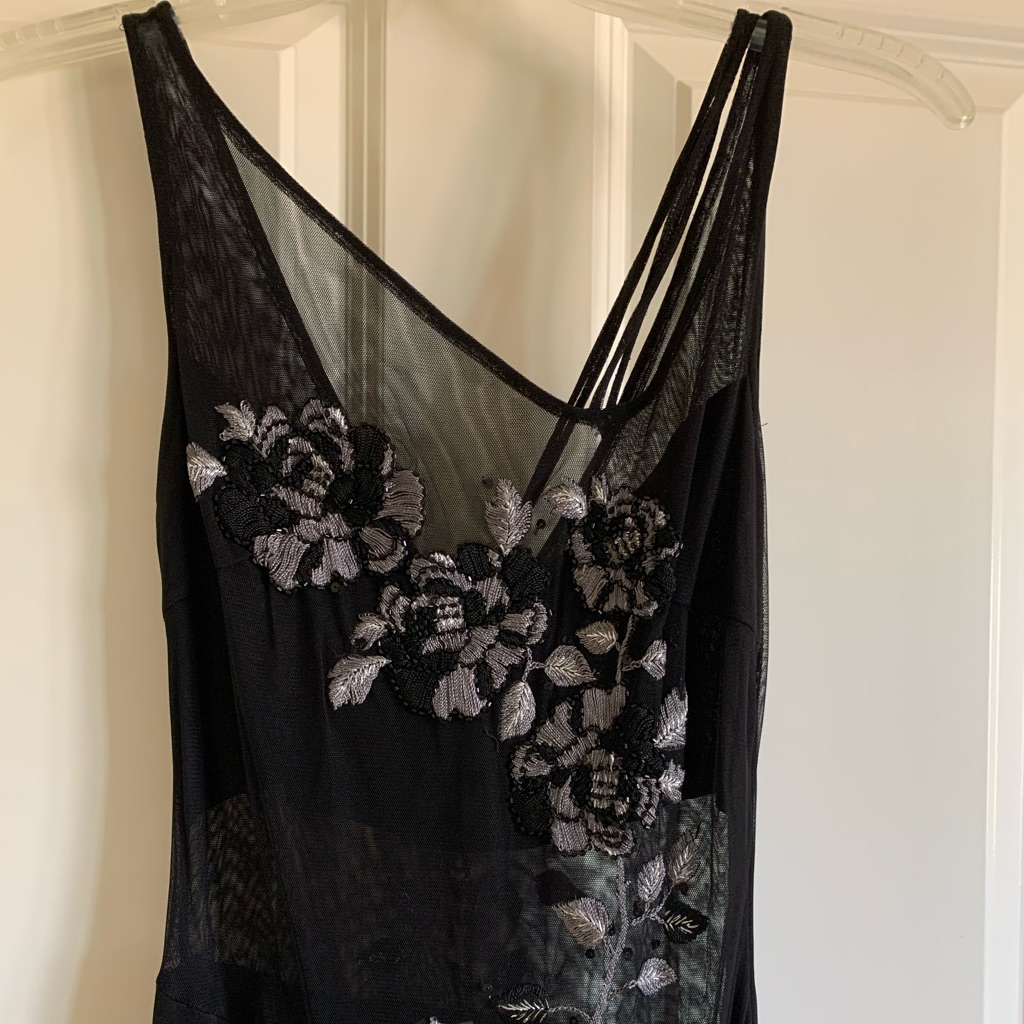 Unique Black Alberto Makali Evening Gown.